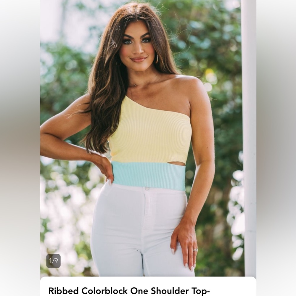 These three Boutique One shoulder top